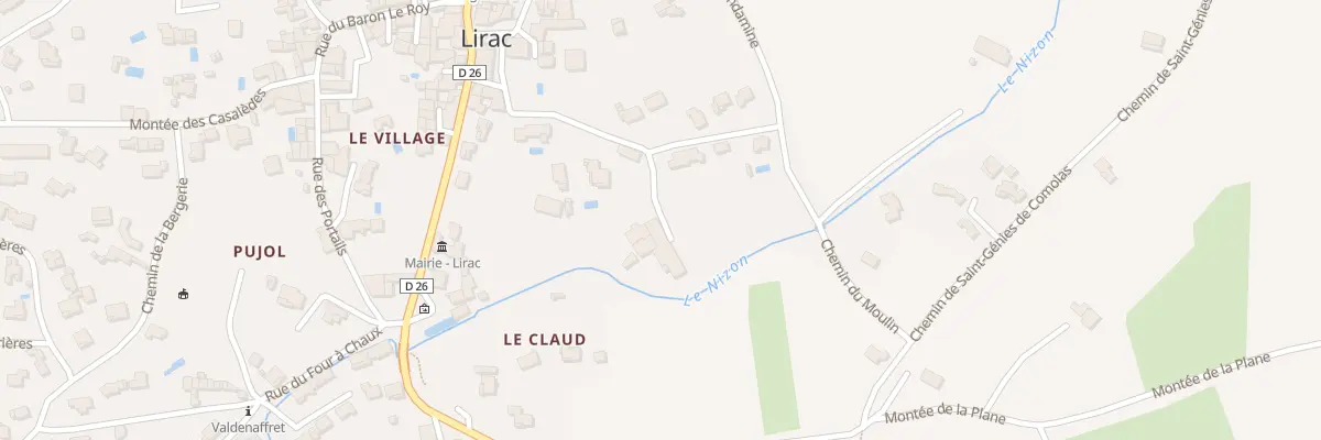Plan du 5014 Che de la Filature à Lirac