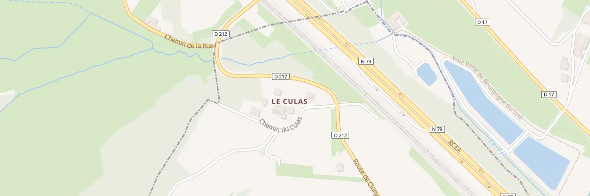 Plan du 5085A Le Culas à Milly-Lamartine