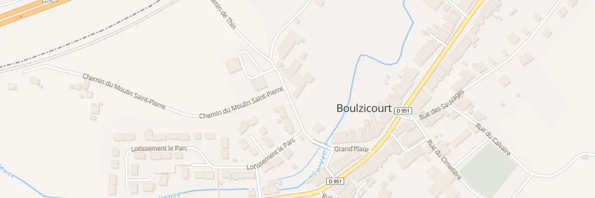 Plan du 2D Rue du Courtil Lagneau à Boulzicourt