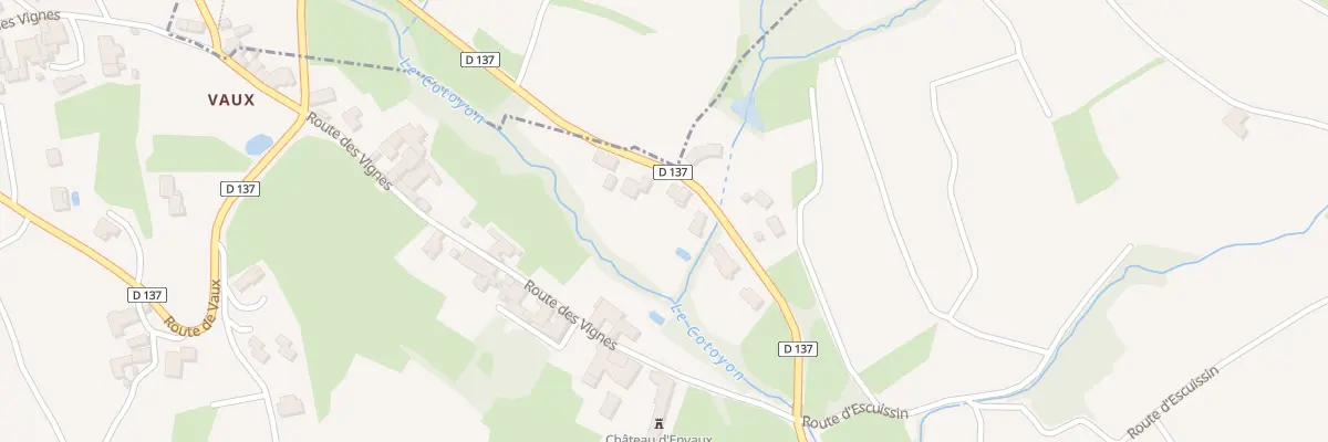 Plan du 1915 Rte de Vaux à Juliénas