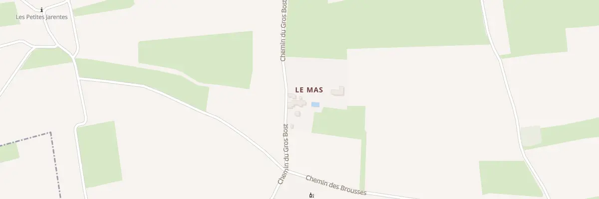 Plan du 615 Che du Gros Bost à Sainte-Paule