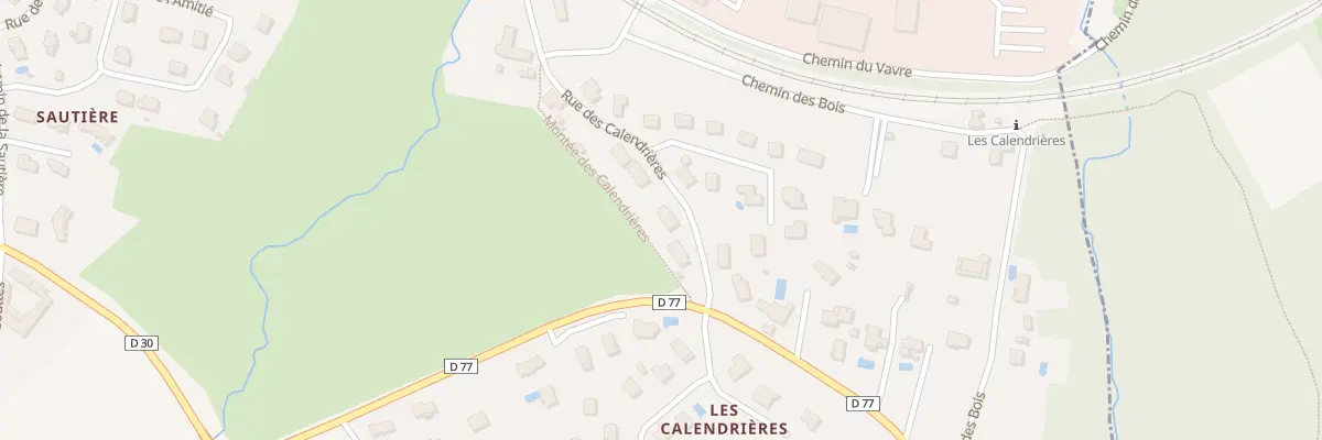 Plan du 3 Rue des Calendrières à Lozanne