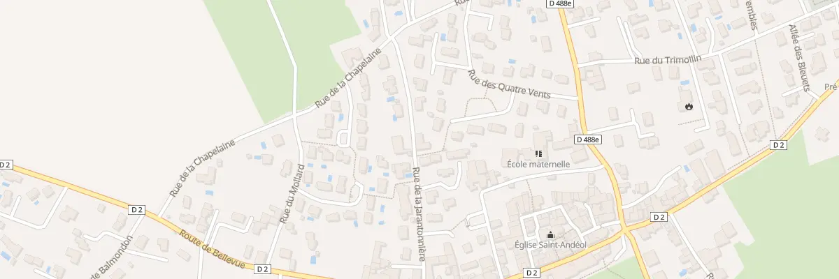 Plan du 201 Rue de la Jarantonnière à Beauvallon