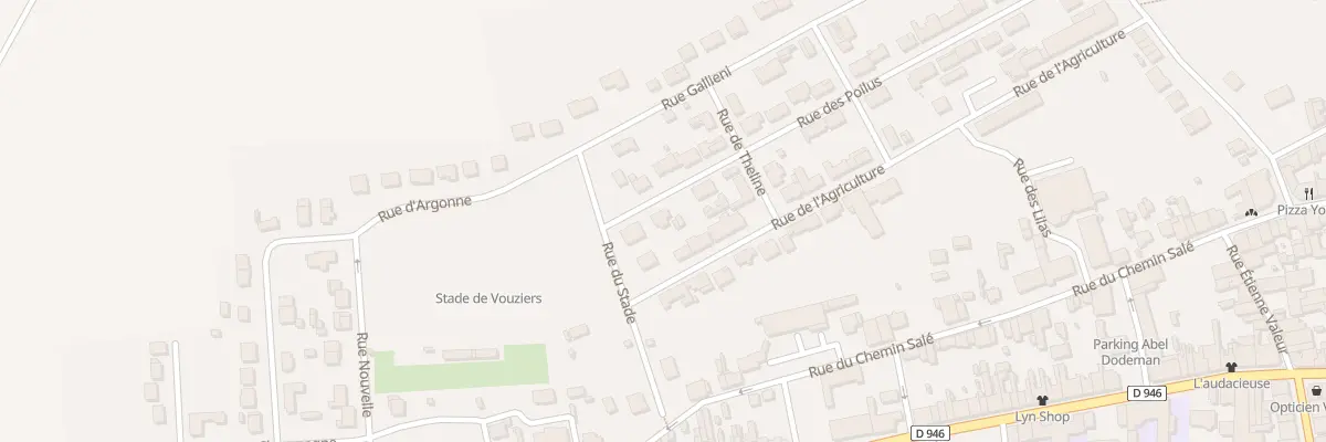 Plan du 31 Rue des Poilus à Vouziers