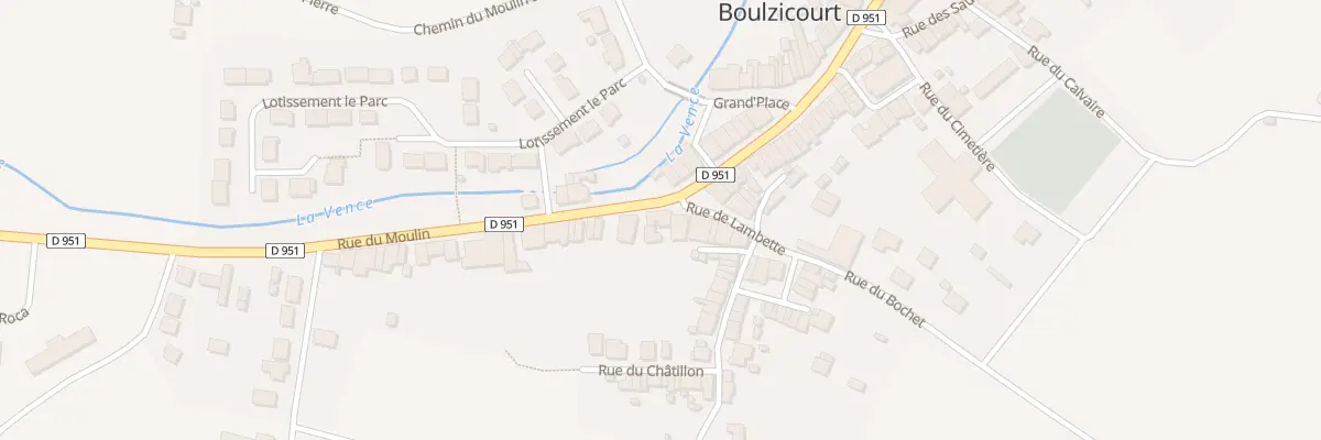 Plan du 66 Rue du Moulin à Boulzicourt