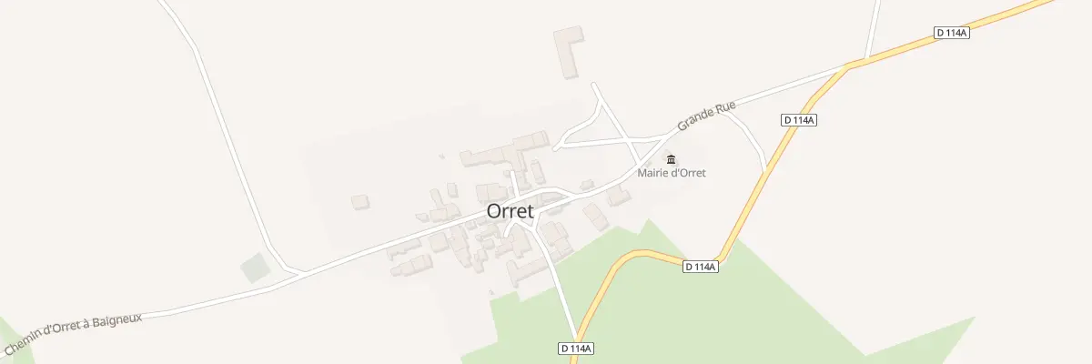 Plan du 9003 Rue Derrière l’Église à Orret