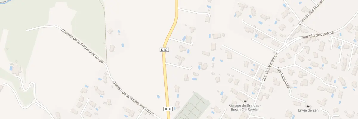 Plan du 92 Rte de la Douane à Brindas