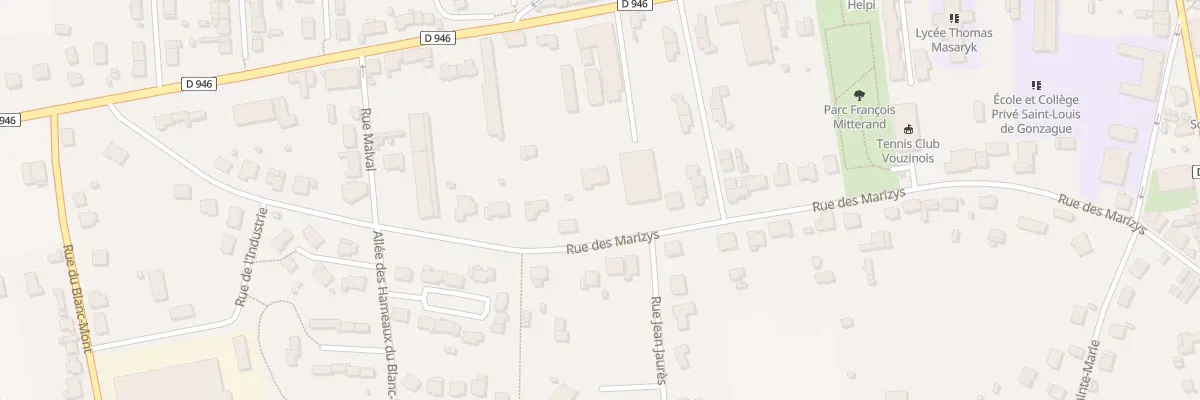 Plan du 36 Rue des Marizys à Vouziers