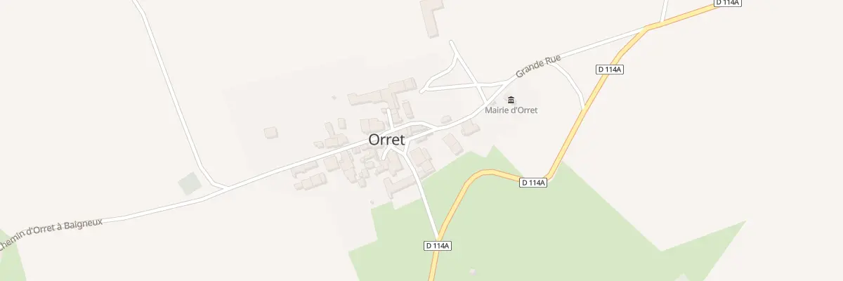 Plan du 9012 Vc La Grande Rue à Orret