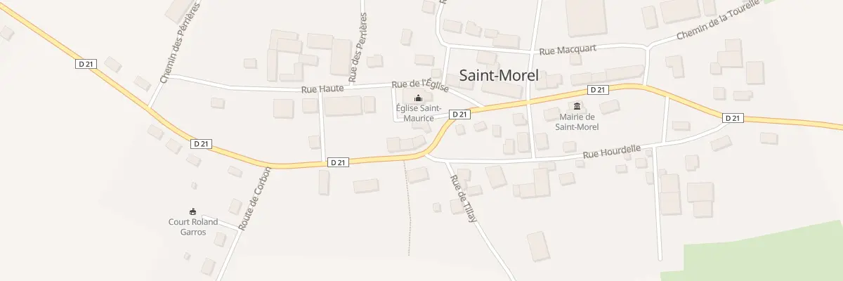 Plan du 12 Rue Hourdelle à Saint-Morel