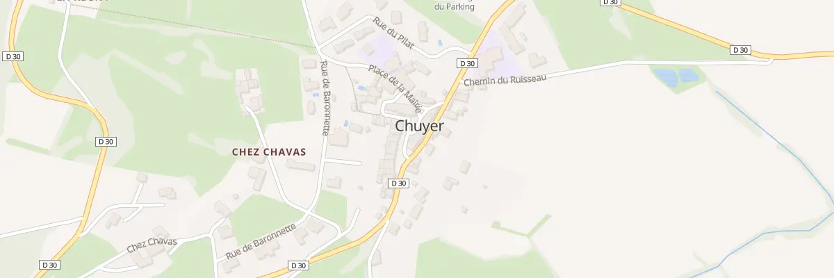 Plan du Bourg à Chuyer