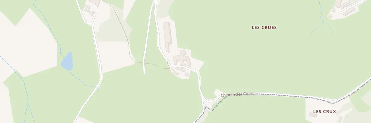 Plan du 5042 Les Crues à Pierreclos