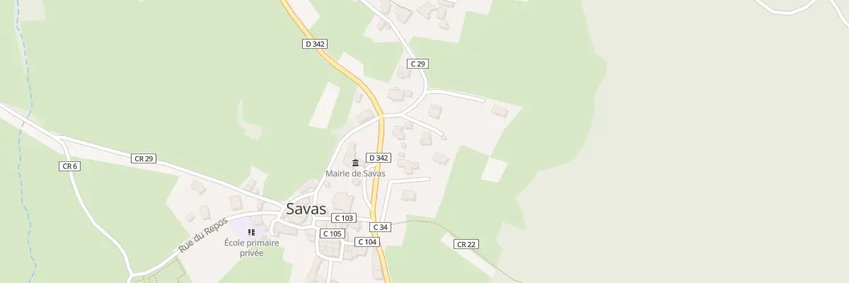 Plan de la Grand Savas à Savas