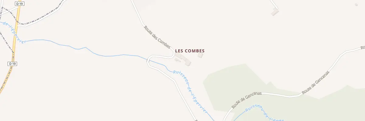 Plan du 5068 Les Combes à Bessey