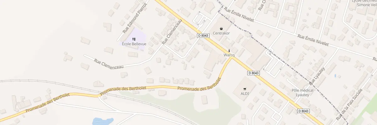 Plan du 7 Rue Foch à Warcq