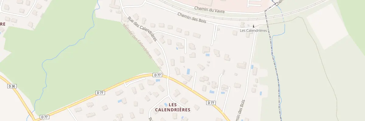 Plan du 7 All des Pâquerettes à Lozanne