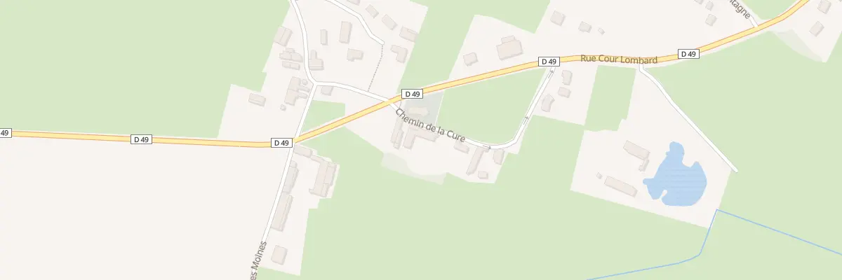 Plan du 6 Che de la Cure à Santilly