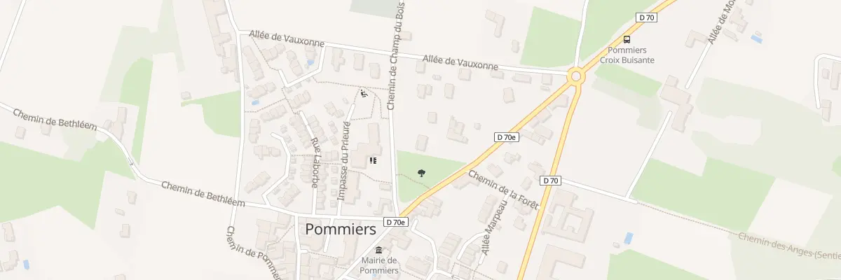 Plan du 100 Che de Champ du Bois à Pommiers