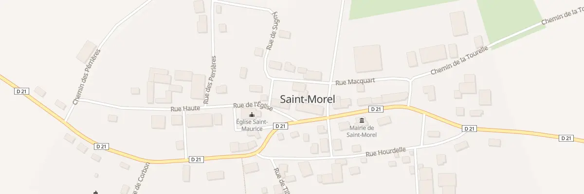 Plan du 2 Rue de l’Eglise à Saint-Morel