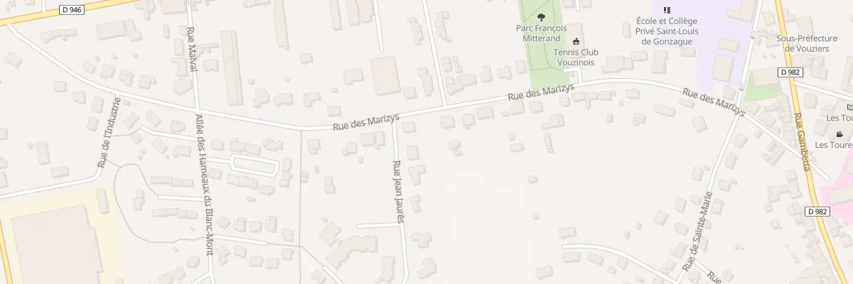 Plan du 40 Rue Jean Jaurès à Vouziers
