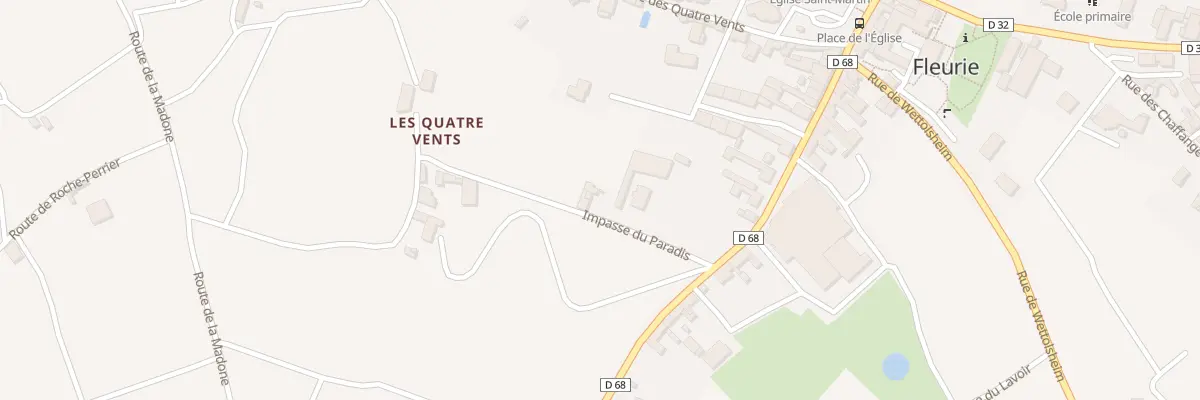 Plan du 110 Imp du Paradis à Fleurie