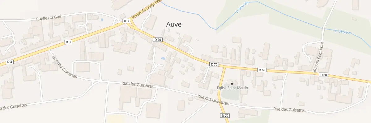 Plan du 14 Rue de la Mairie à Auve