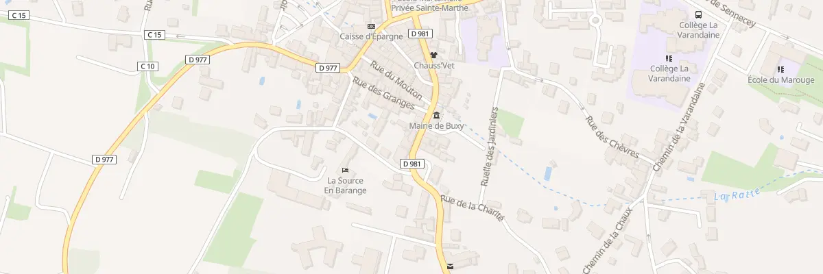 Plan du 22 Rue de Barranges à Buxy