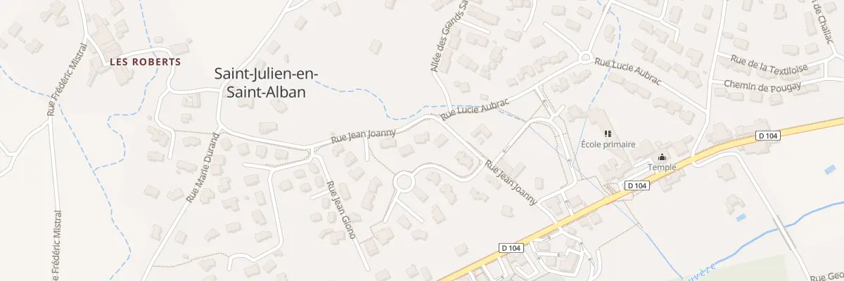 Plan du 90 Rue Louis Pasteur à Saint-Julien-en-Saint-Alban