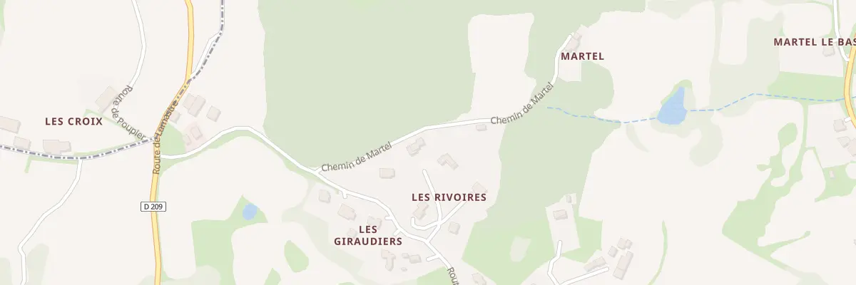 Plan du 110 Che de Martel à Colombier-le-Jeune