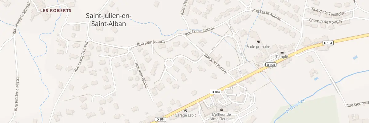 Plan du 75 Rue Louis Pasteur à Saint-Julien-en-Saint-Alban