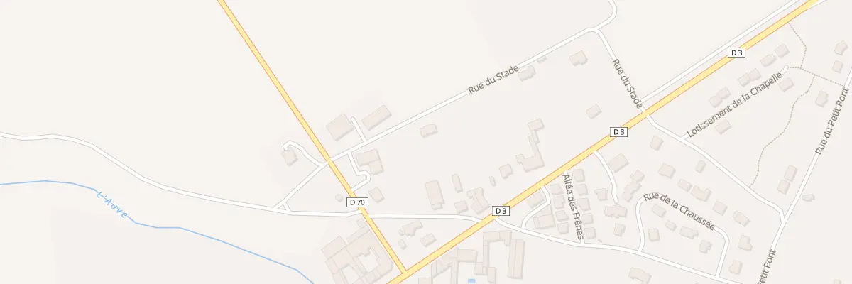 Plan du 13 Rue du Stade à Auve