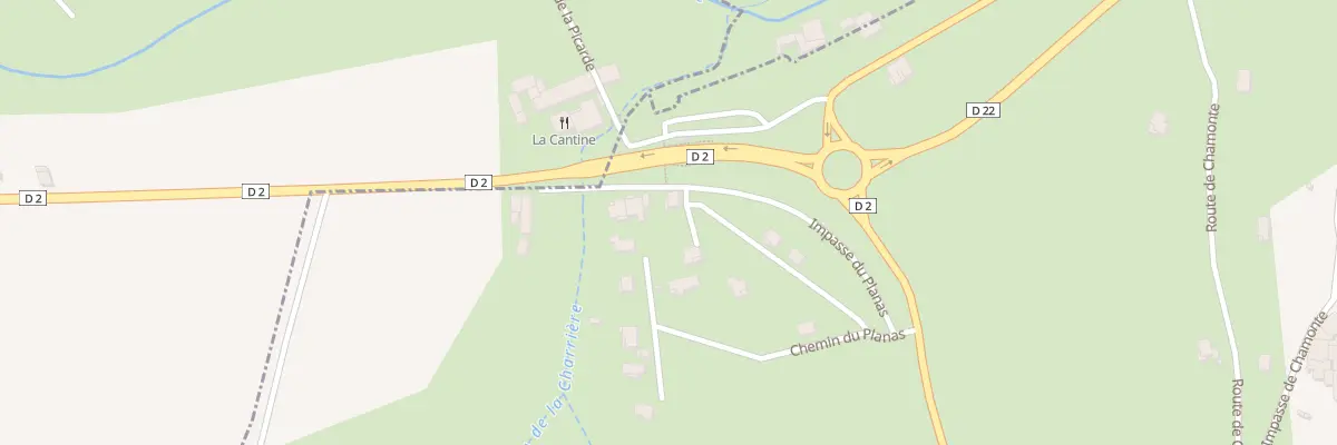 Plan du 225 Imp du Planas à Saint-Lager-Bressac