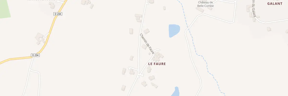 Plan du 10 Che du Faure à Colombier-le-Vieux