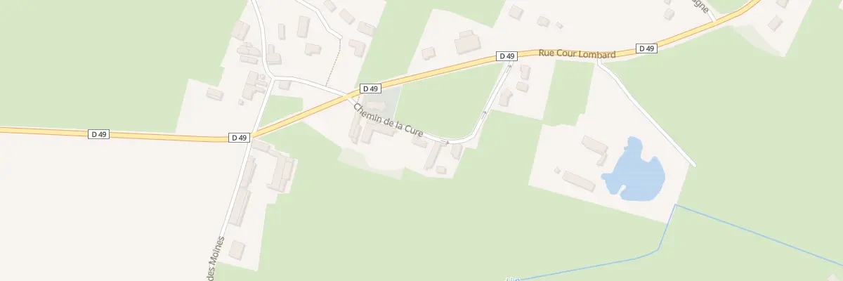 Plan du 8 Che de la Cure à Santilly