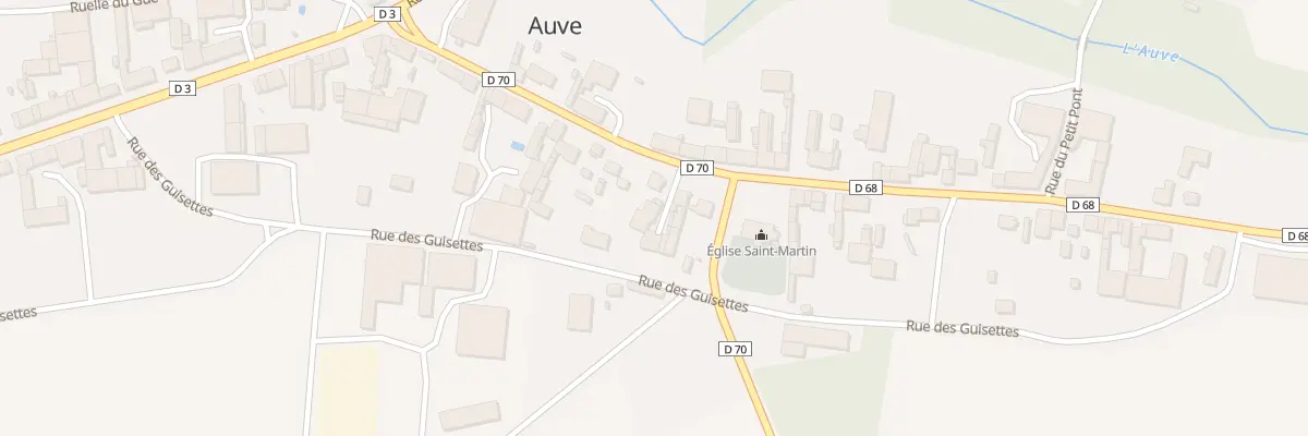 Plan du 3 Imp de la Poste à Auve