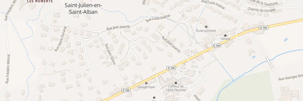 Plan du 35 Rue Louis Pasteur à Saint-Julien-en-Saint-Alban