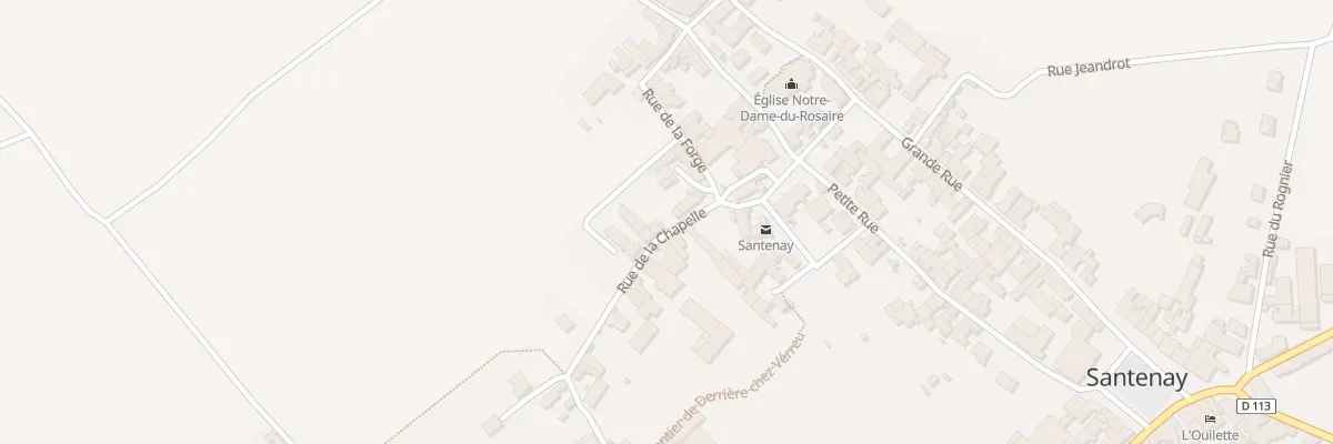 Plan du 6 Rue de la Chapelle à Santenay