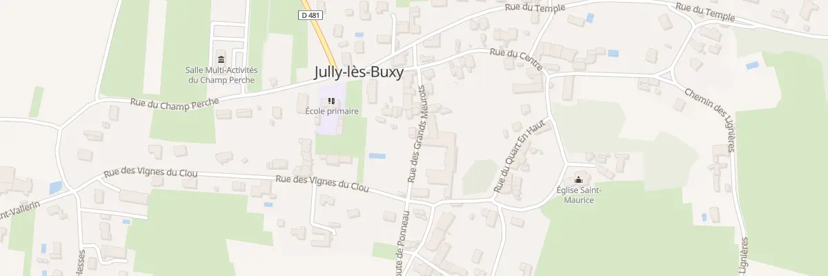 Plan du 1 Mte de l’Eglise à Jully-lès-Buxy