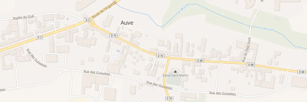 Plan du 13 Rue de la Mairie à Auve