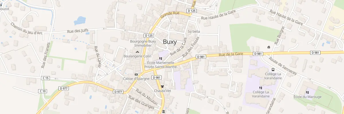 Plan du 6 Rue de la Cure à Buxy