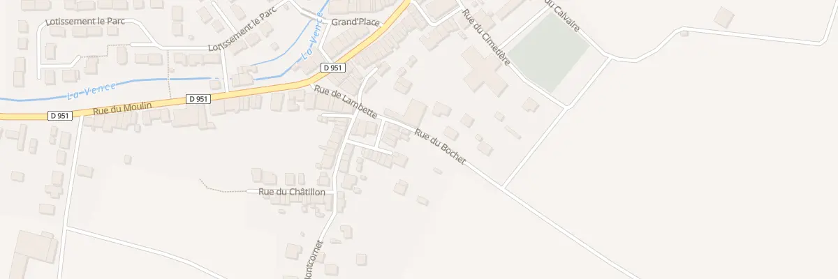 Plan du 1 Rue de la Dame Rose à Boulzicourt