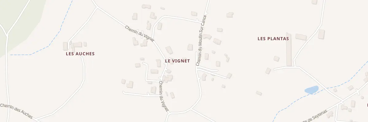 Plan du 575 Che du Moulin sur Cance à Quintenas