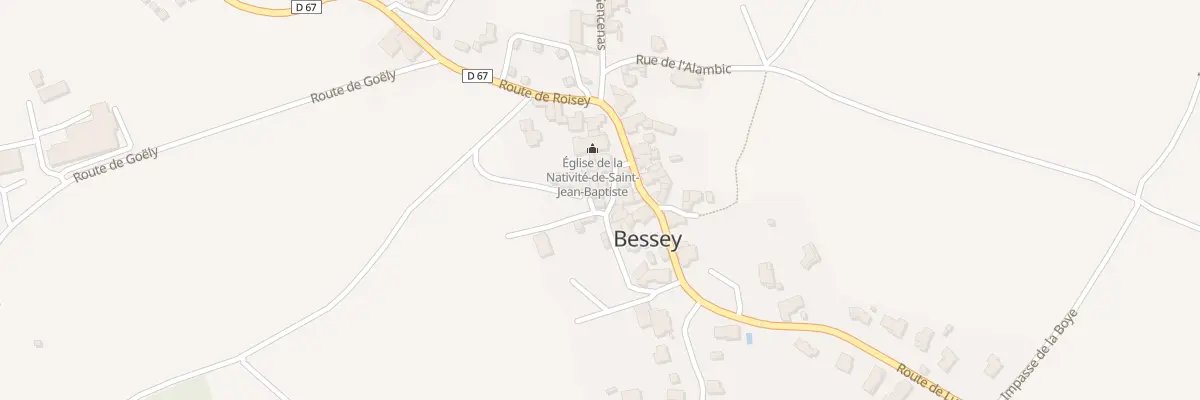 Plan du 5011 Rue des Jardins à Bessey