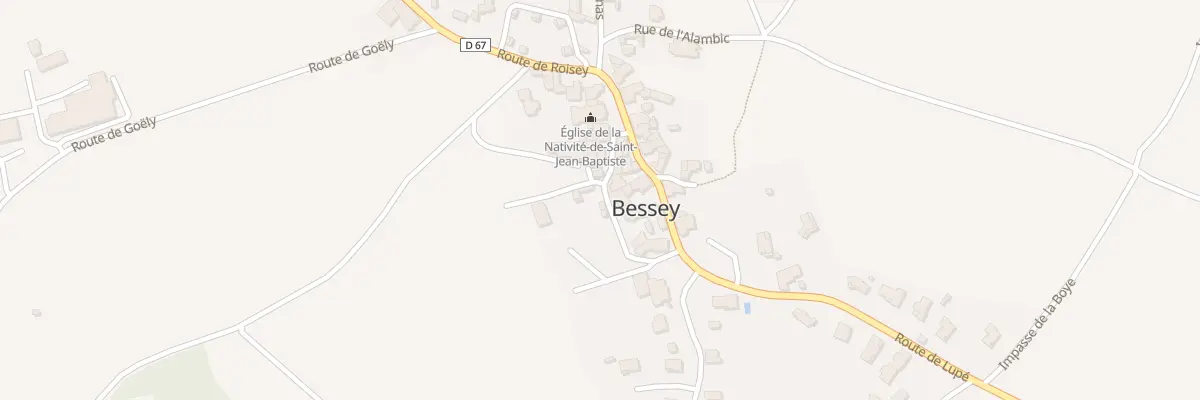Plan du 5006 Rue des Jardins à Bessey