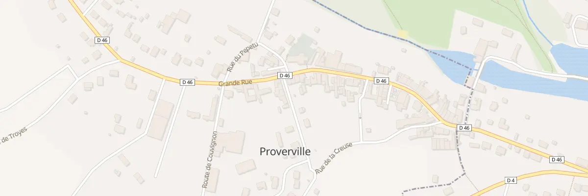 Plan du 61 Grande Rue à Proverville