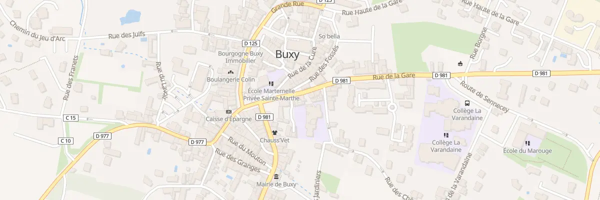 Plan du 4 Rue de la Gare à Buxy
