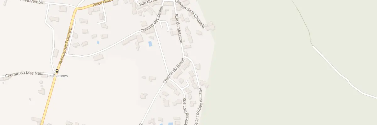 Plan du 1 Che du Breuil à Boulbon