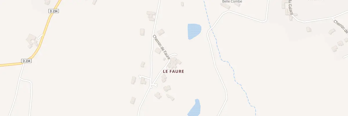 Plan du 87 Che du Faure à Colombier-le-Vieux
