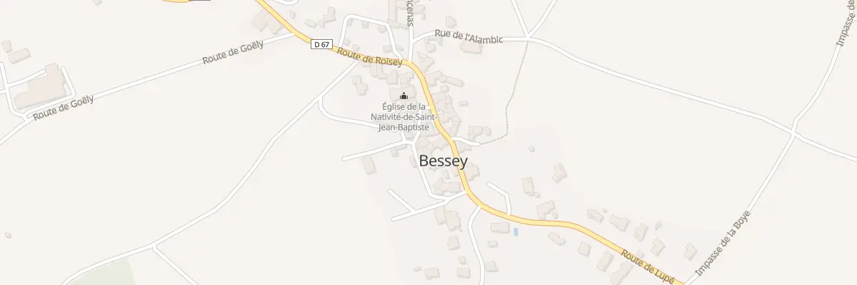 Plan du 5008 Rue des Jardins à Bessey