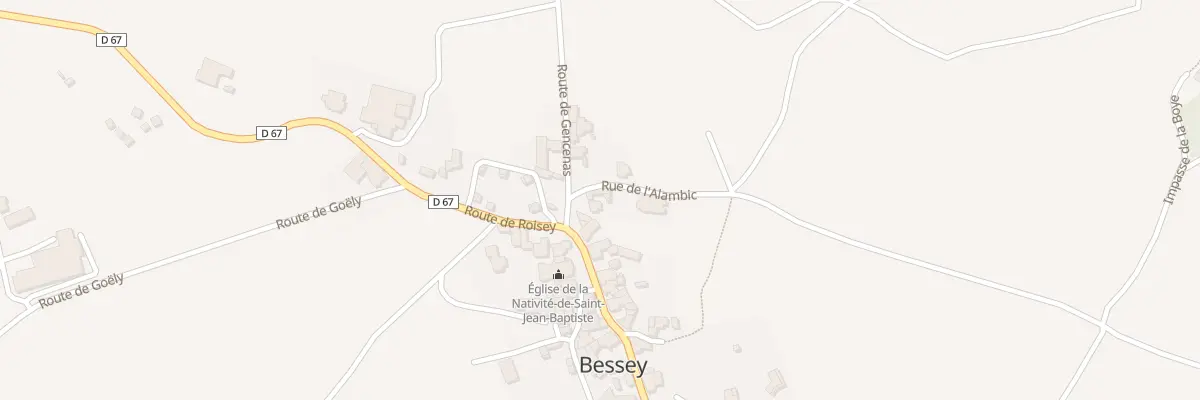 Plan du 5026 Rue de l’Alambic à Bessey